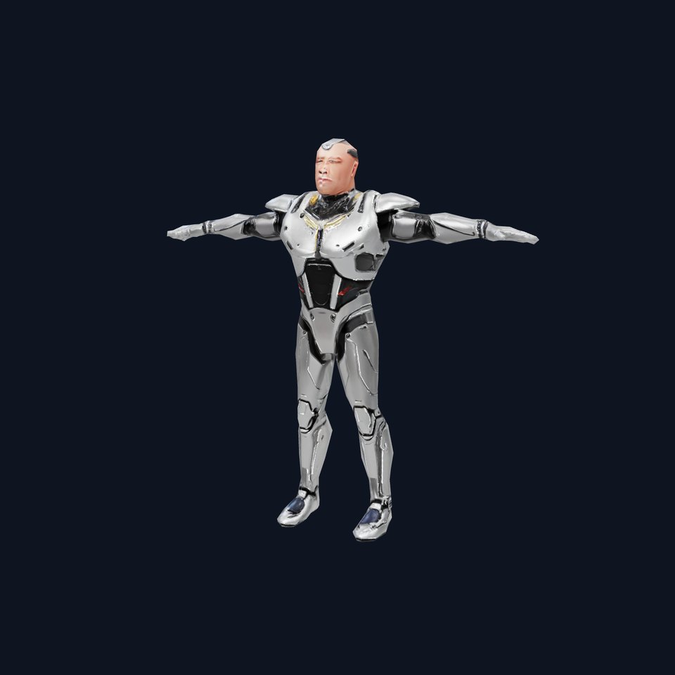 Futuristic Humanoid Robot Model Pack